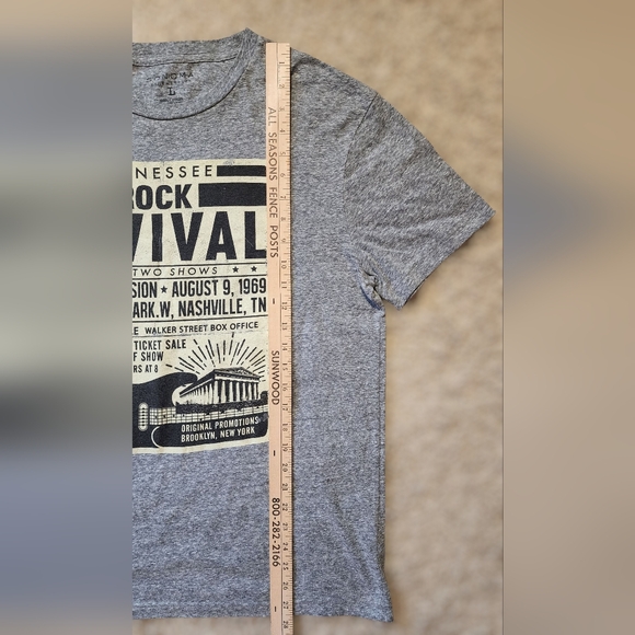 ​Sonoma Large Rock Concert Tee Gray Tennessee Rock Revival 1969 - Picture 6 of 7